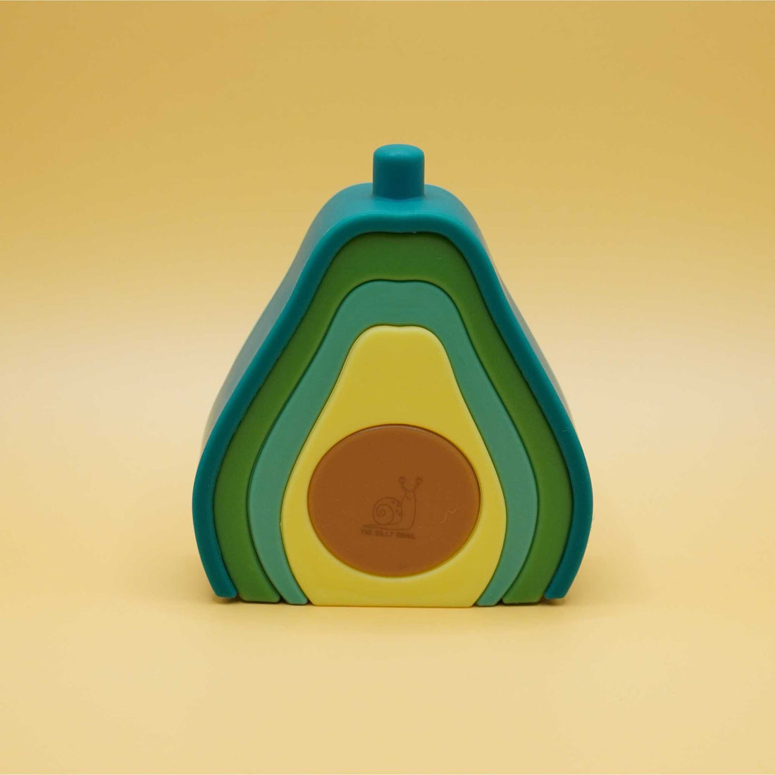 avocado adventure avocado shaped silicone stacking toy called