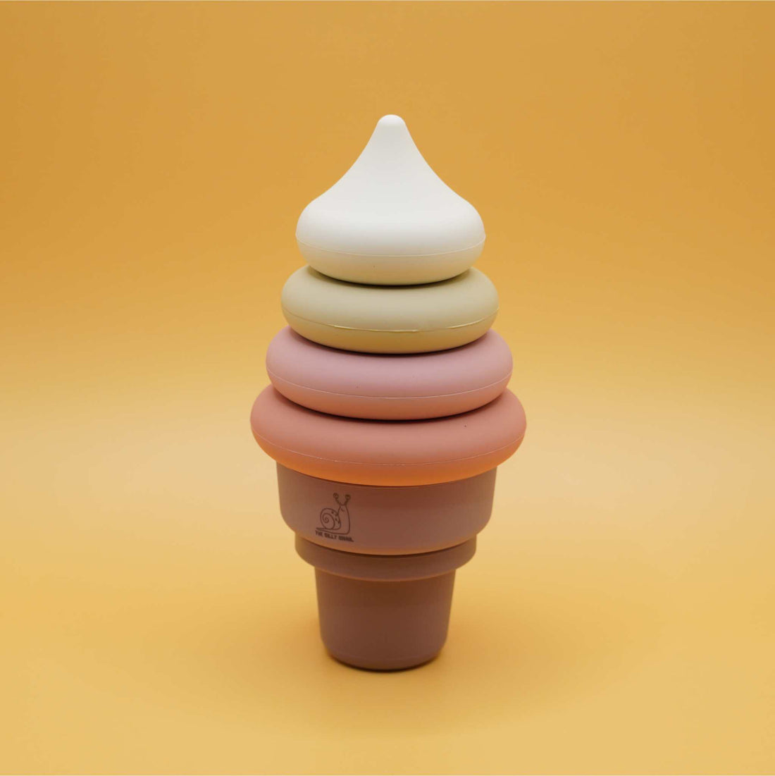 Irresistible Ice Cream Silicon stacking toy put together