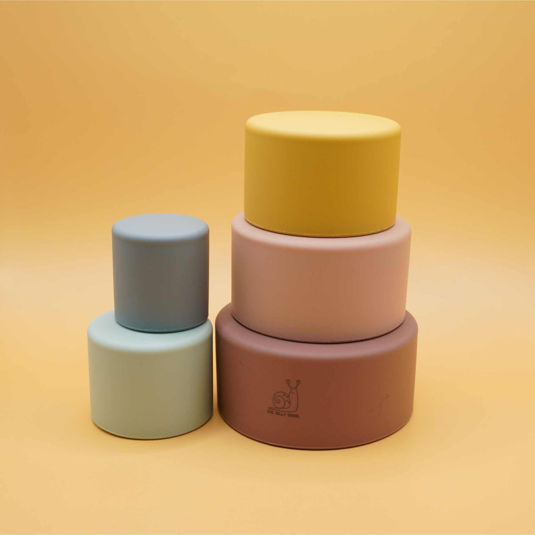 modern silicone stacking cups two stacks