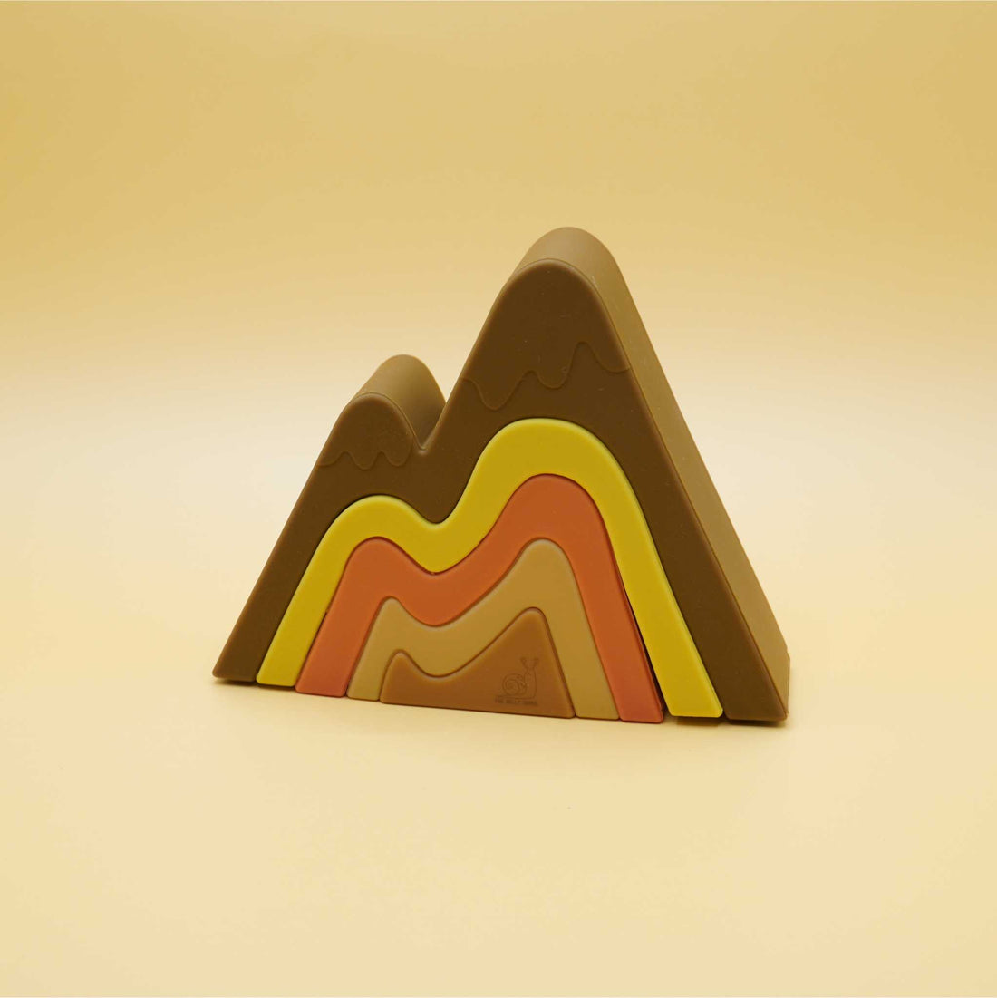 summer color mountain shaped silicone stacking toy