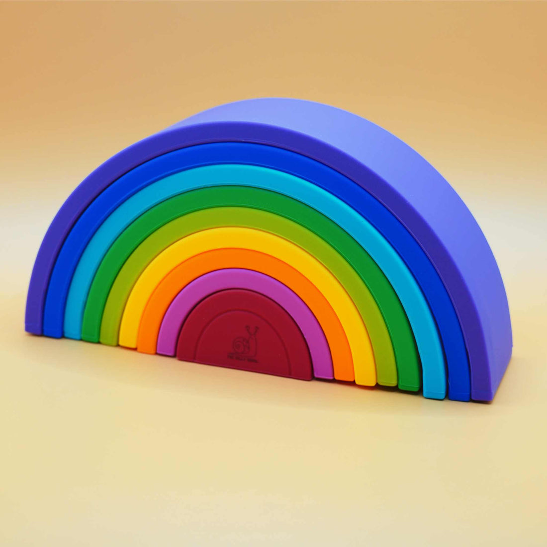 radiant raninbow silicone stacking toy