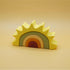 bright colors sunrise silicone stacking toy puzzle